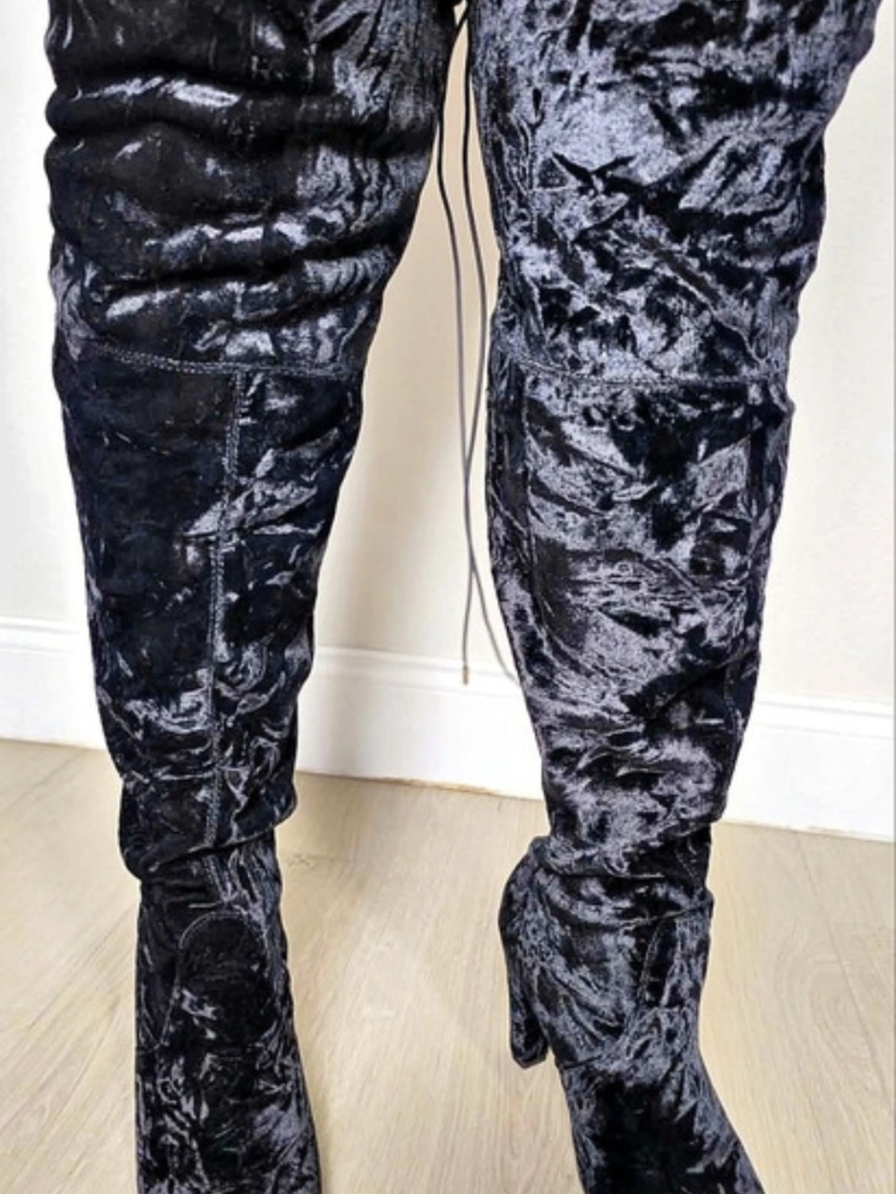 Black Over-the-Knee Boots Like New